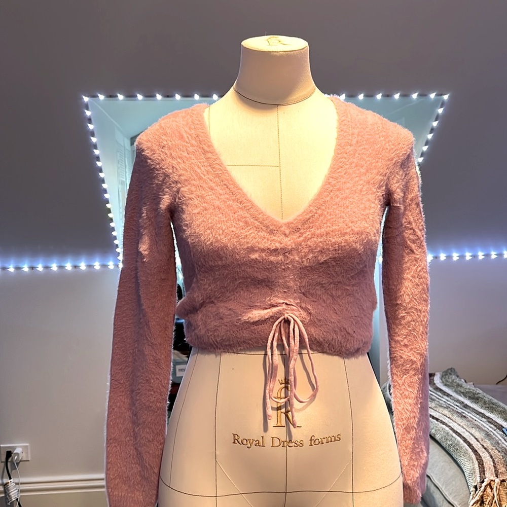 Lottie Moss V neck pinkish/ purple sweater